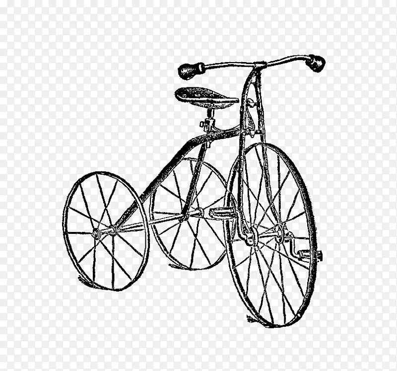自行车踏板，道路自行车框架，自行车马鞍，自行车车轮.三轮车图片