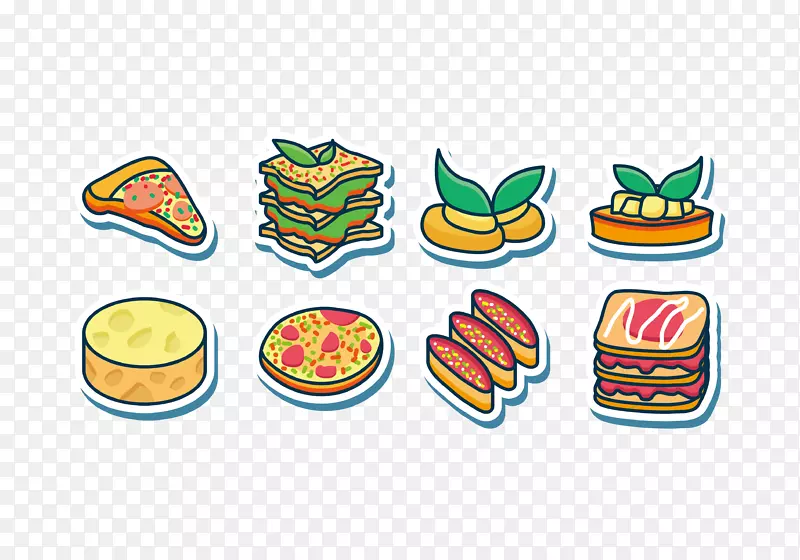 意大利美食剪贴画-三明治免费下载