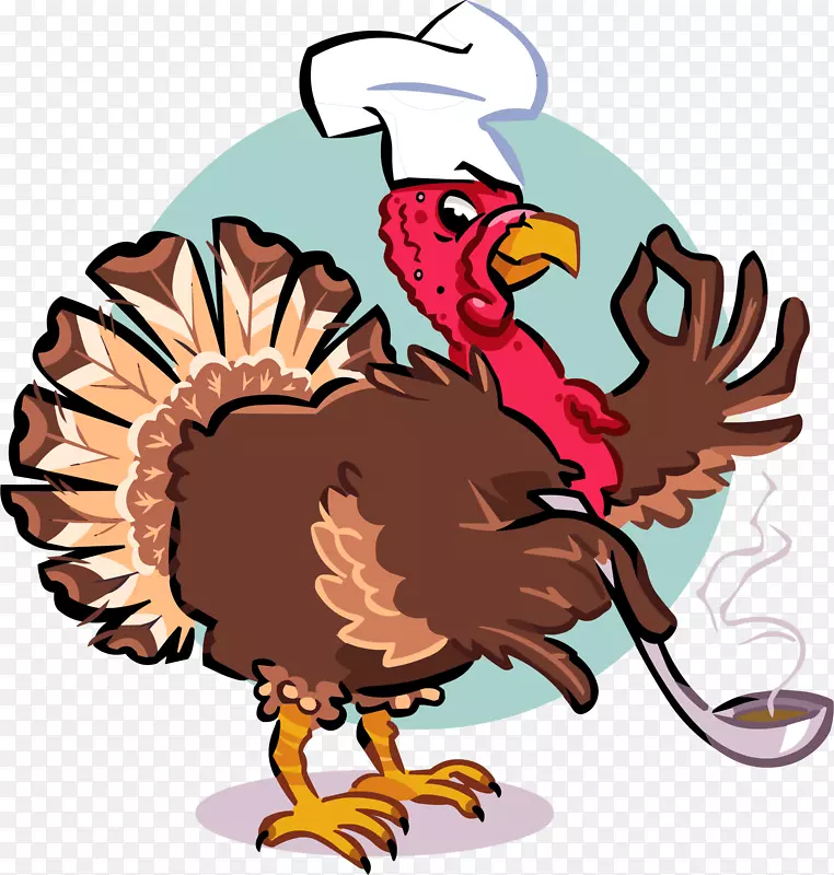 感恩节晚餐火鸡肉-大火鸡肉