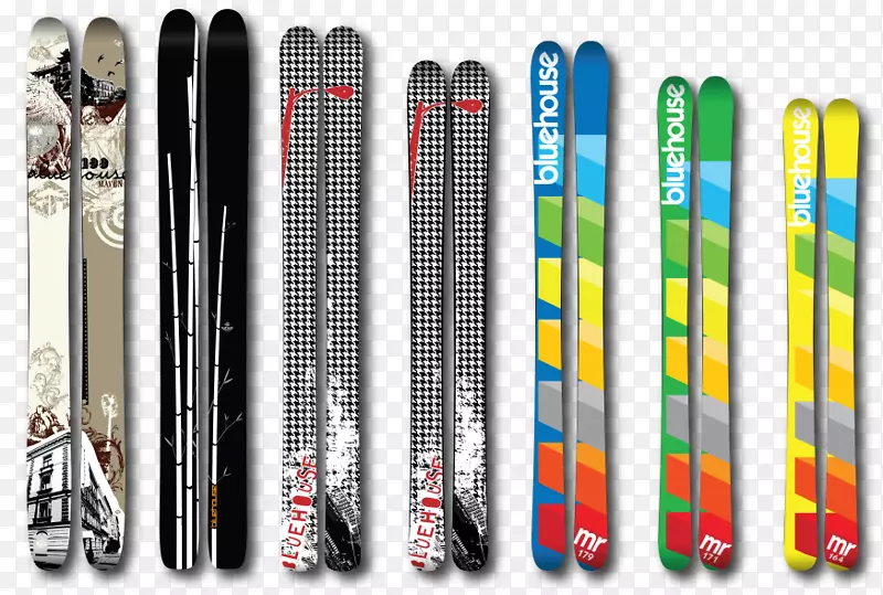 滑雪装订越野滑雪蓝屋滑雪板