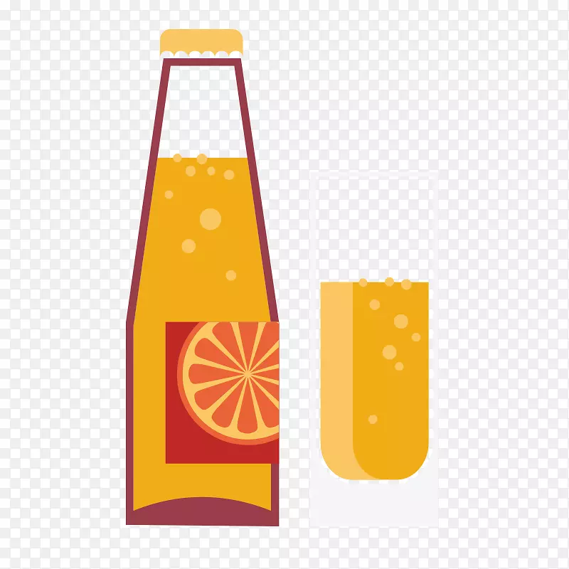 橙汁，橙汁饮料，无橙汁软饮料，无载体橙黄PNG