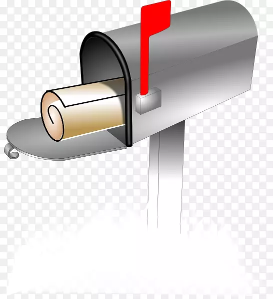 邮筒邮件信箱剪贴画-白色邮箱剪贴画