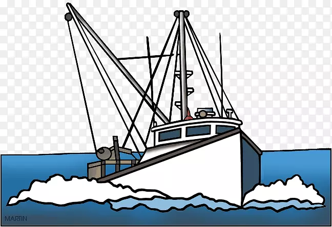渔船拖网渔船剪贴画切萨皮克剪贴画