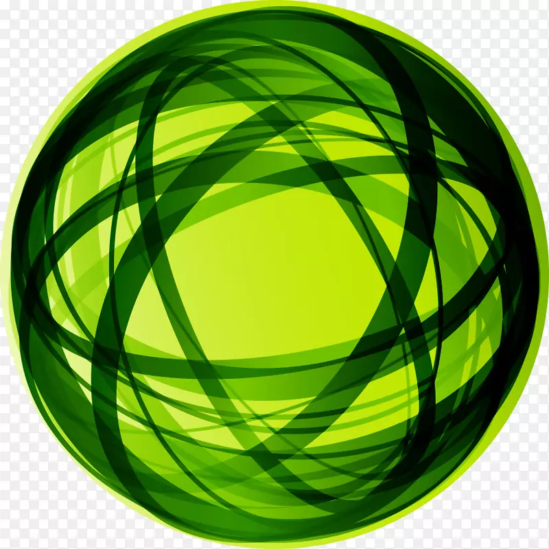 球体绿球圆-三维球体png自由材料