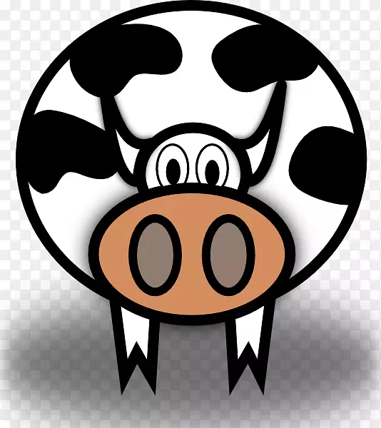 艾尔郡牛，肉牛，婆罗门牛，剪贴画.卡通奶牛