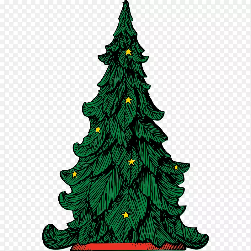 圣诞树剪贴画-小圣诞图片