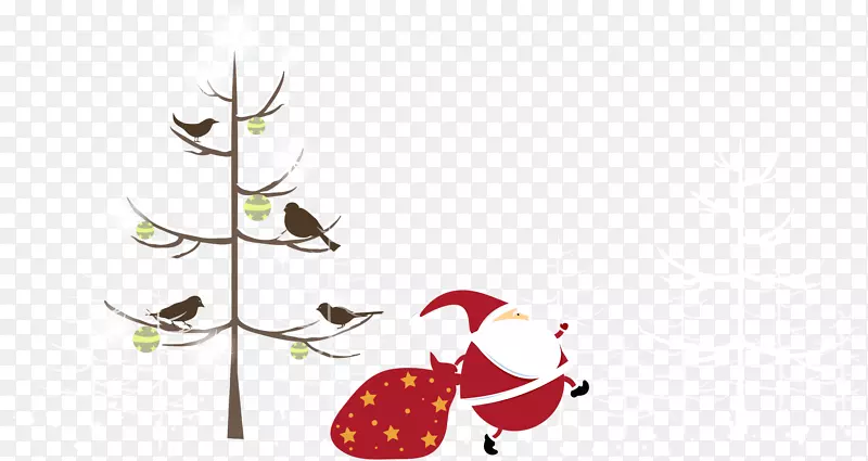 林村许愿树圣诞老人圣诞装饰品-卡通树及圣诞老人