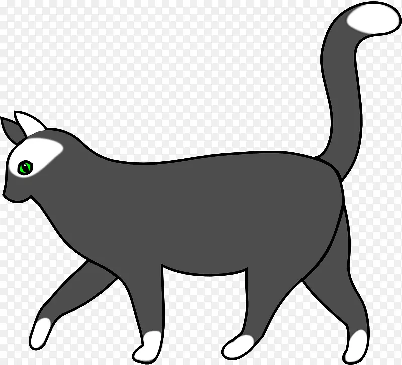 猫夹艺术-人们走路的卡通图片