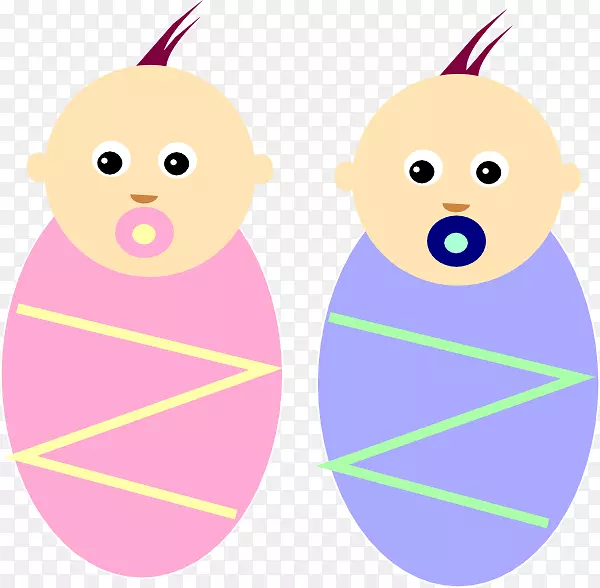 婴儿双胞胎男孩剪贴画-婴儿捆绑剪贴画
