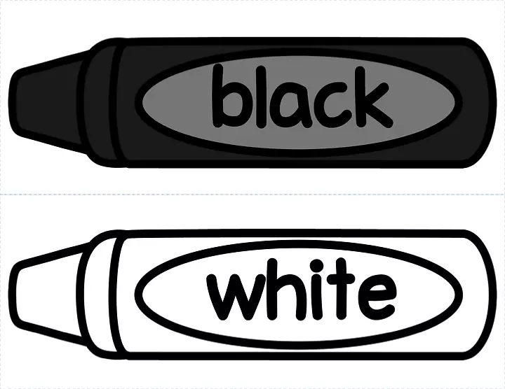 蜡笔黑白画蜡笔剪贴画黑色蜡笔剪贴画