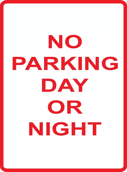 停车场伤残泊车许可证标志剪贴画-禁止停车剪贴画