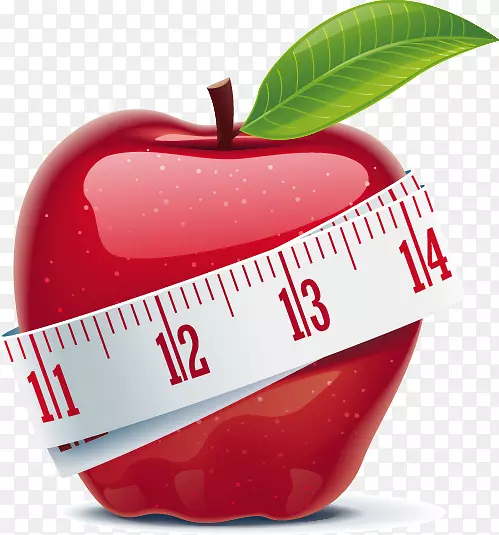减肥追踪书：记录每天吃水果的里程碑-红苹果