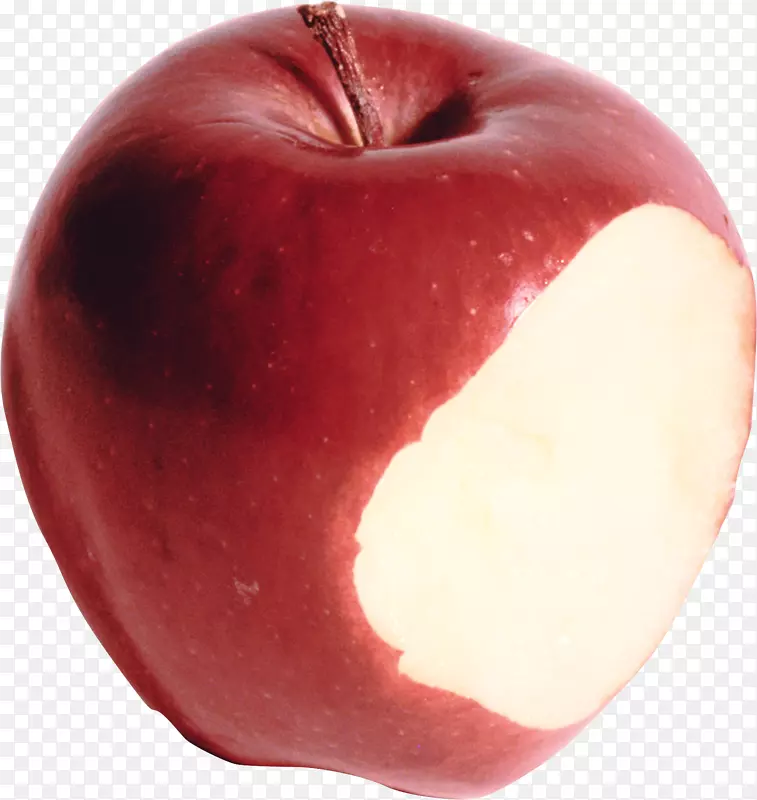 苹果红鲜美的奥格里斯食物-被咬过的苹果