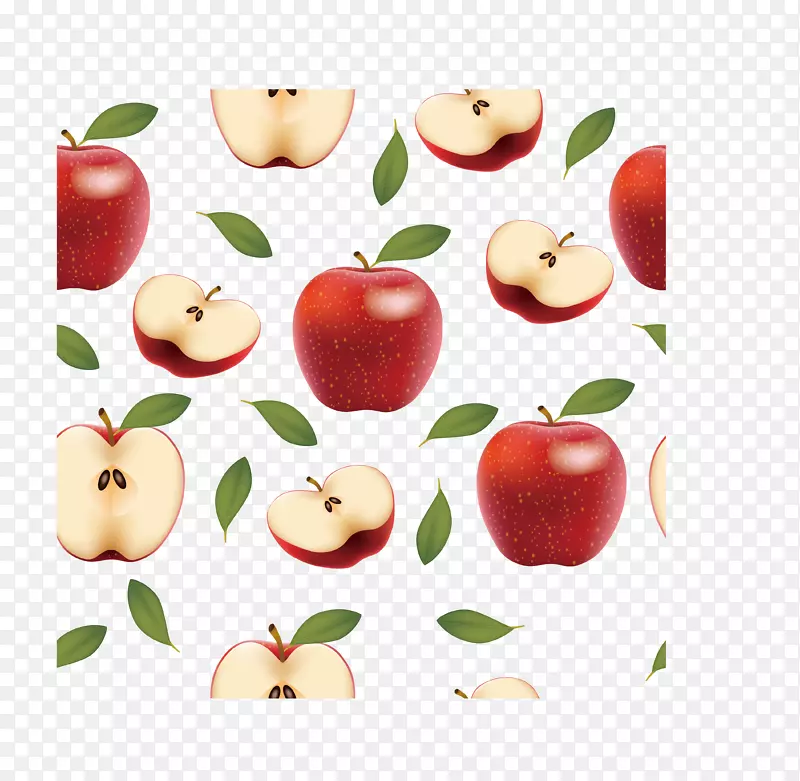 苹果画食物水果奥格里斯-卡通苹果背景