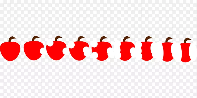 苹果食用剪贴画-红苹果的进化