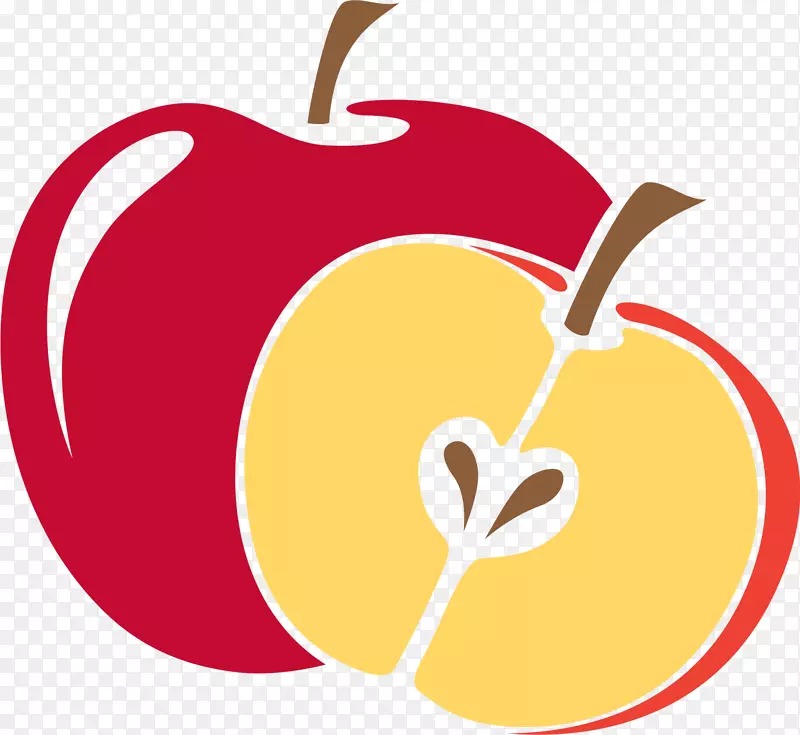 苹果卡通剪贴画-红色卡通苹果