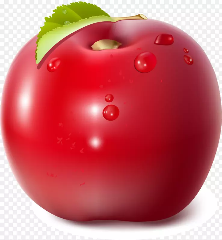 苹果番茄剪贴画-红色美味苹果