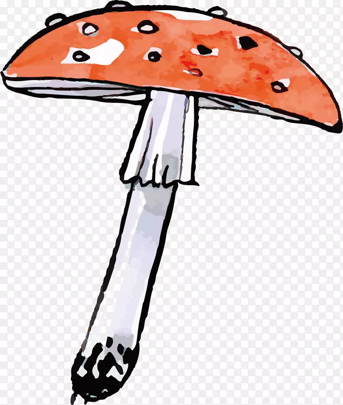蘑菇剪贴画.蘑菇材料油墨
