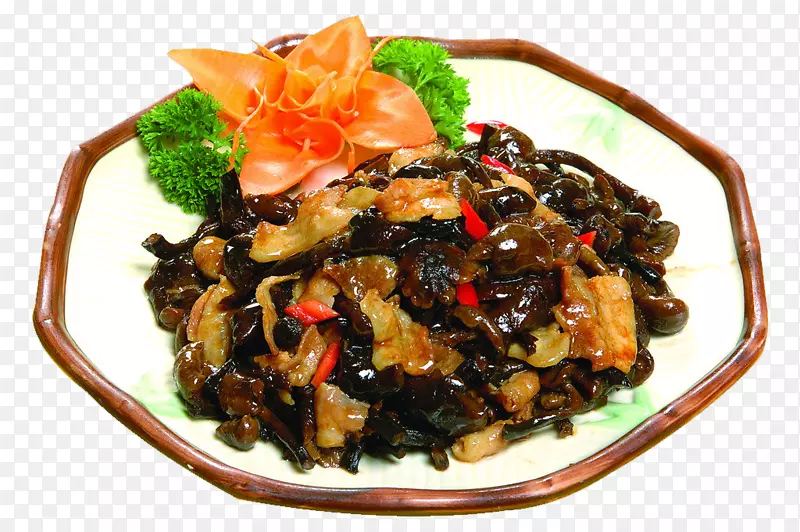 上海菜菜蘑菇食品亚洲榛子猪肉油炸蘑菇