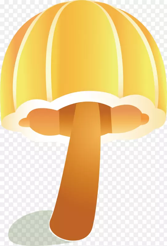 蘑菇伞漆黄蘑菇