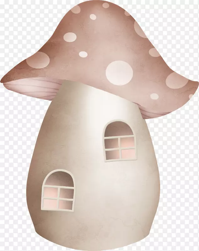 蘑菇小屋剪贴画-简单蘑菇小屋