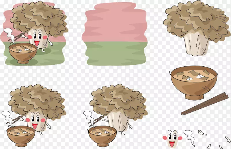 蘑菇卡通-食用树蘑菇表达载体