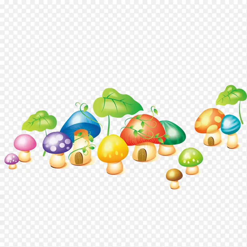 蘑菇-卡通装饰蘑菇