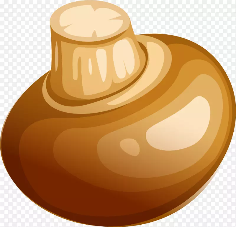 棕色卡通画蘑菇-棕色卡通蘑菇
