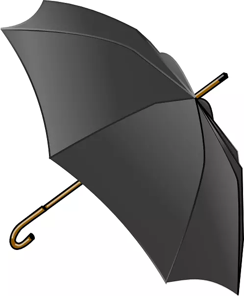 雨伞免费内容剪贴画-雨伞剪贴画黑色