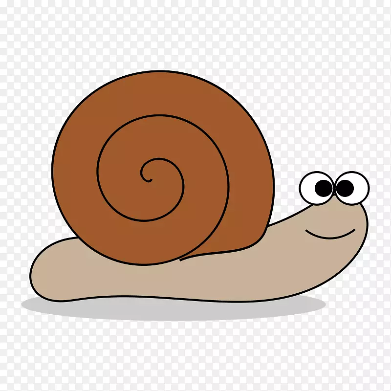 免费内容剪辑艺术-卡通蜗牛