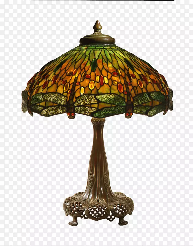 蒂芙尼的灯具设计：深入观察蒂凡尼灯具、台灯、灯具、古董PNG透明图像
