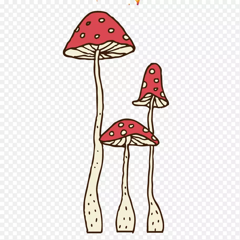 卡通画蘑菇艺术蘑菇