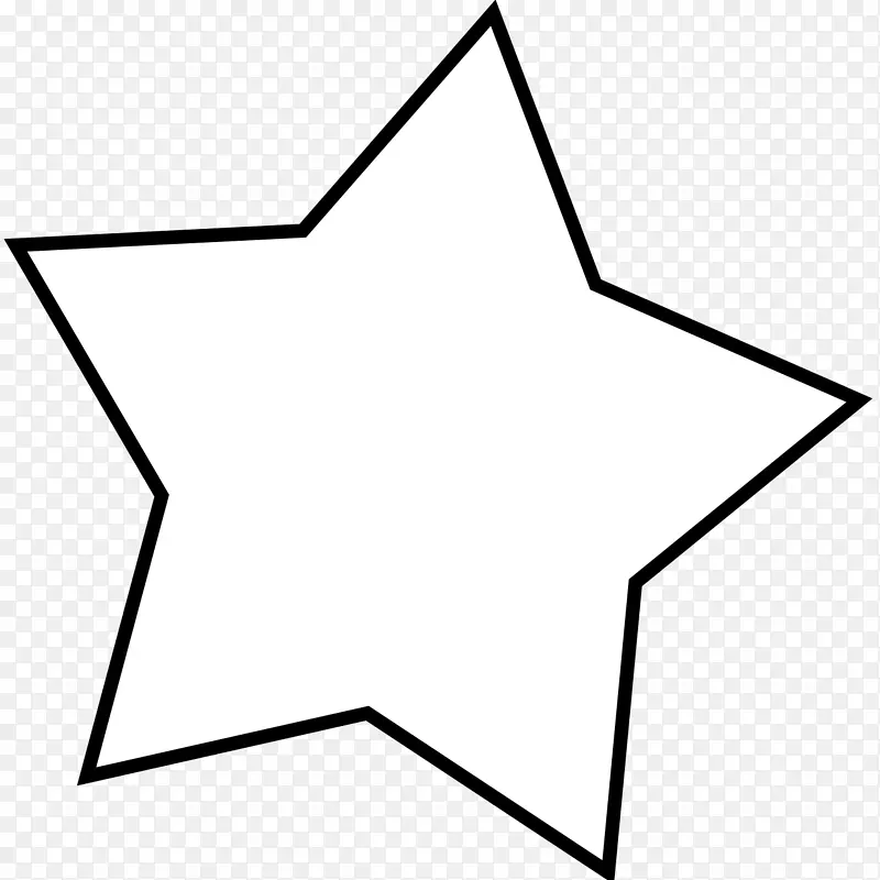 电脑明星图标黑白剪贴画白星图片
