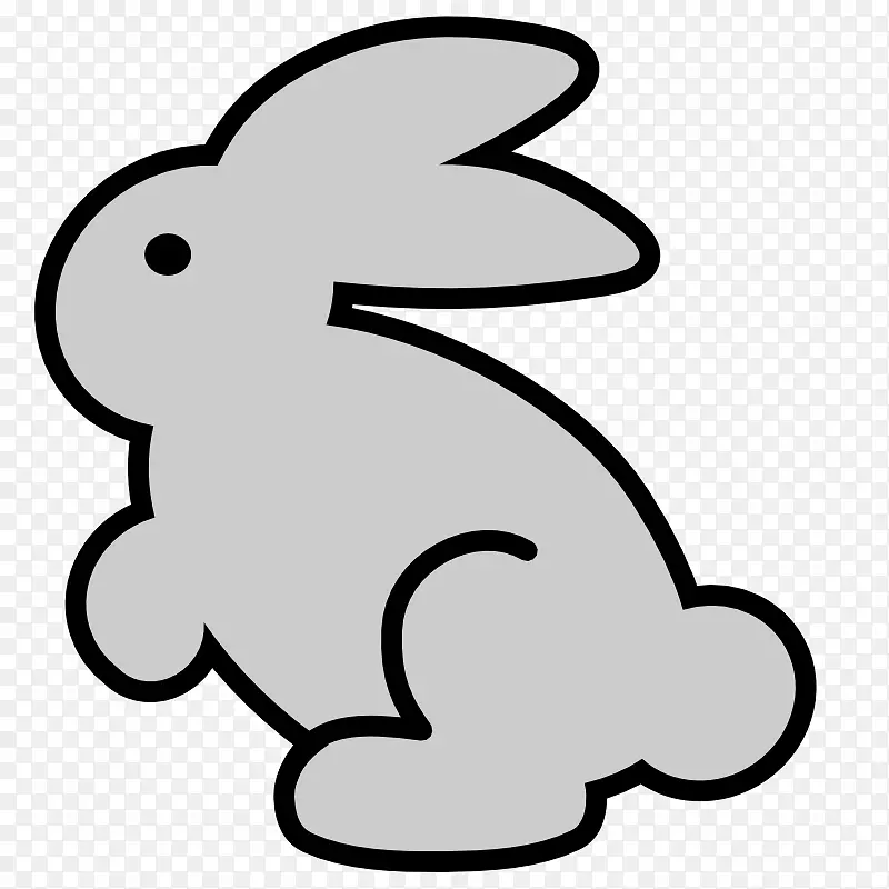 复活节兔虫兔夹免艺术兔子剪贴画