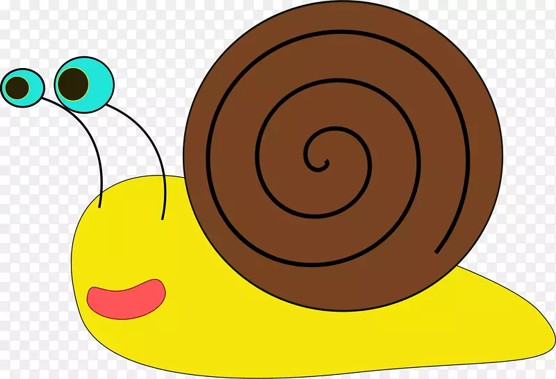 腹足蜗牛动画剪贴画-蜗牛剪贴画