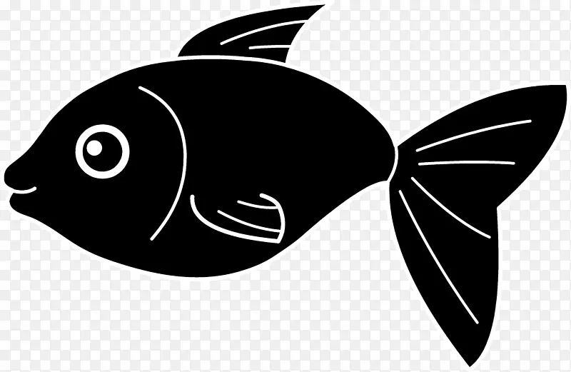鱼类剪影剪贴画.鱼艺术
