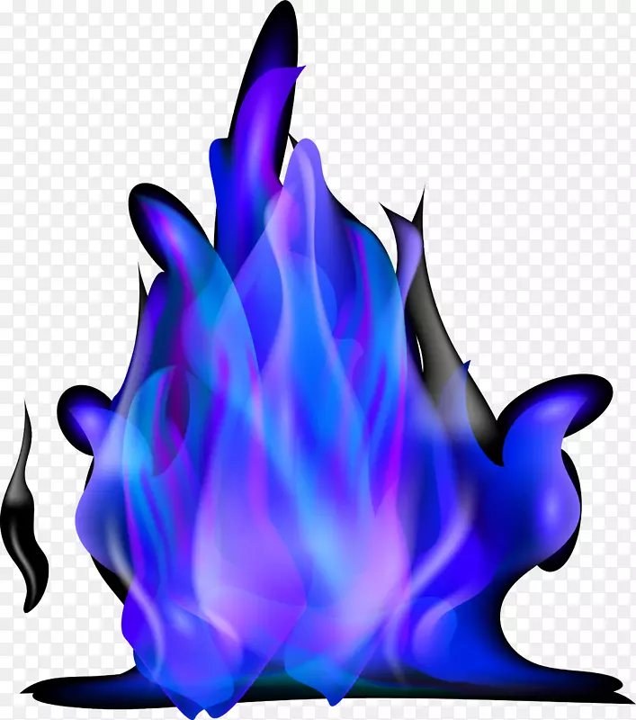 火焰燃烧紫色剪贴画.紫色新鲜火焰