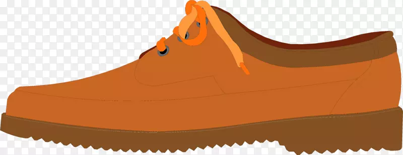 鞋靴运动鞋剪贴画棕色鞋剪贴件