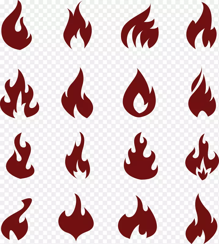 火焰剪贴画-16火焰图标材料