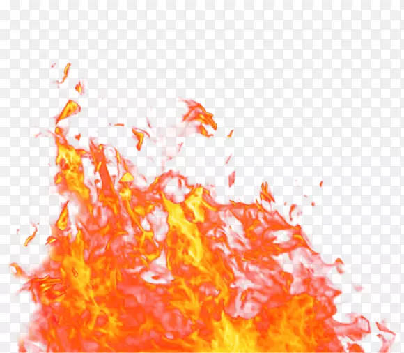 火焰-橙色新鲜火焰效应元素