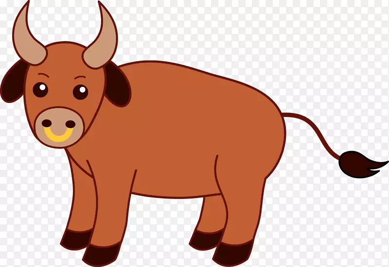 赫里福德牛奇灵汉牛剪贴画-可爱的奶牛剪贴画