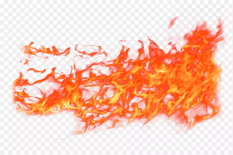点燃火焰高清火焰-橙色大气火焰效应元素