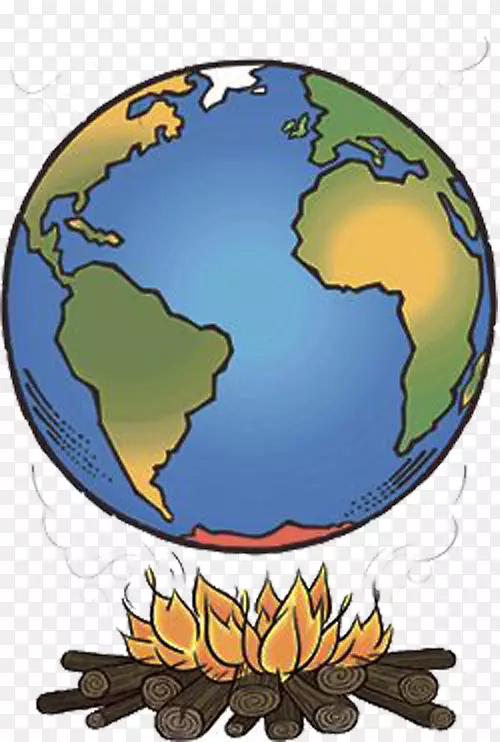 什么是全球变暖？气候变化森林砍伐-地球上的火焰