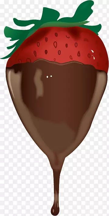 冰淇淋圣代巧克力蛋糕草莓巧克力草莓