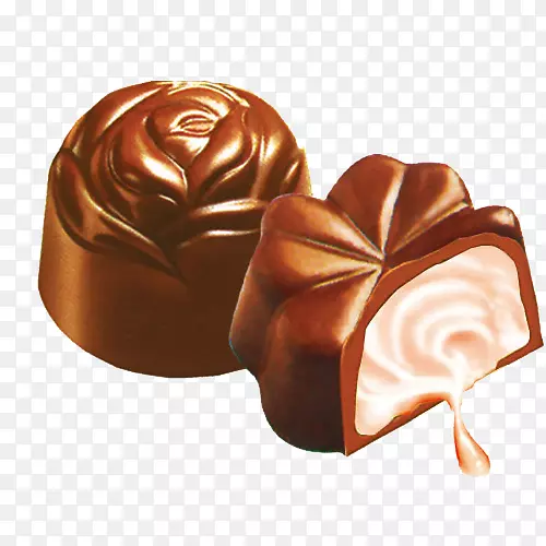 巧克力松露巧克力曲奇巧克力球黑巧克力PNG材料