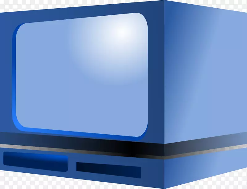 彩色电视平板显示液晶电视剪辑艺术蓝色电视