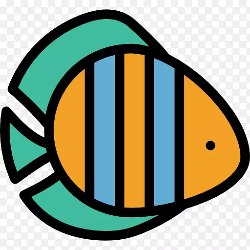 电脑图标可伸缩图形鱼类剪贴画一条斑点鱼
