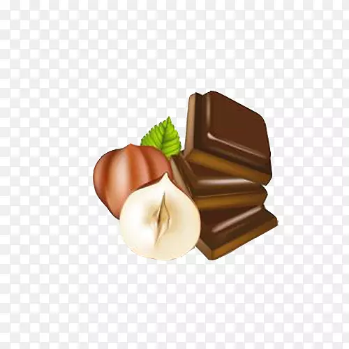 巧克力布丁巧克力蛋糕榛子-创意手绘巧克力
