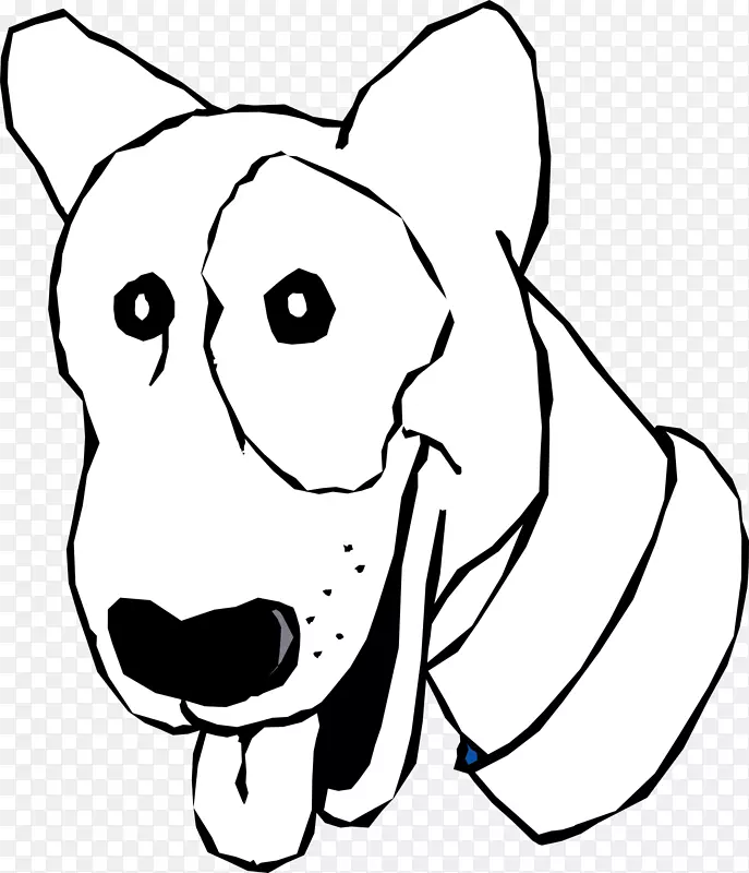 气球狗卡通剪辑艺术-黑色卡通狗