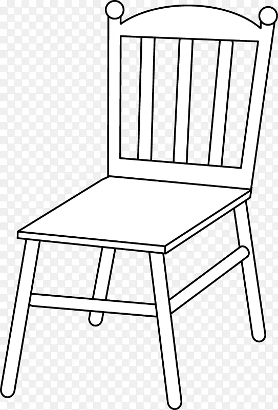 桌椅白色沙发剪贴画-椅子线条艺术